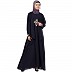 Embroidered Shrug abaya- Navy Blue Embroidered Shrug abaya- Navy Blue